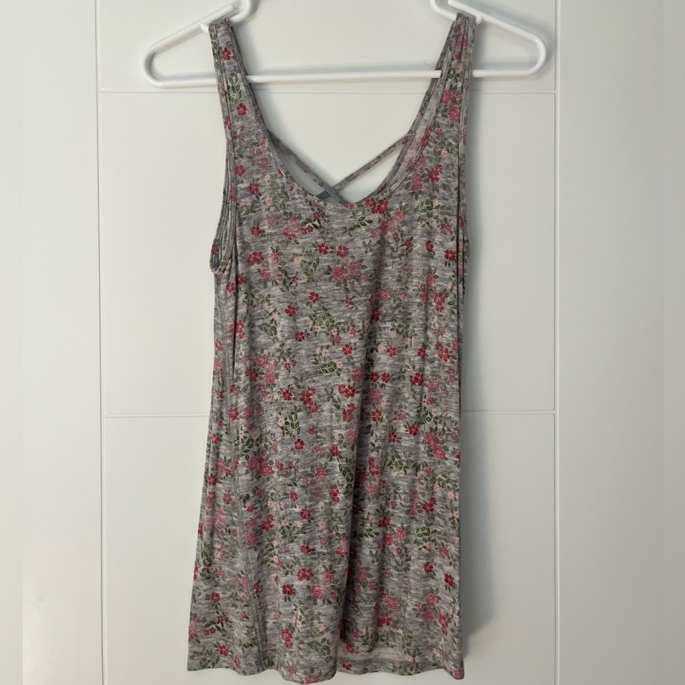 women’s reversible floral tank top